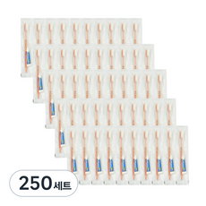 마켓에이 호텔용 휴대 칫솔 치약 덴탈키트 오렌지, 250세트