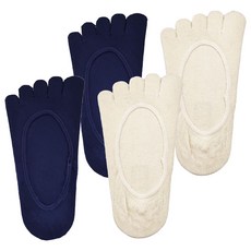 NICOFUN 愛定做 女款桑蠶絲隱形止滑瑜伽五趾襪 FYK245TOE06 2雙