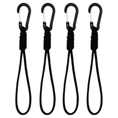 마르벨라 다기능 카라비너 분실방지 손목 줄 4p, 블랙