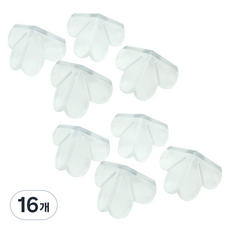 안심가드 모서리보호대 클로버, 투명, 16개