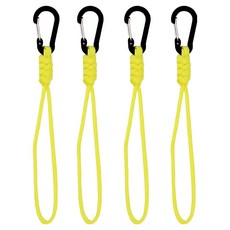 마르벨라 다기능 카라비너 분실방지 손목 줄 4p, 옐로우