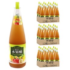 崇德發 綜合水果醋, 500ml, 36瓶