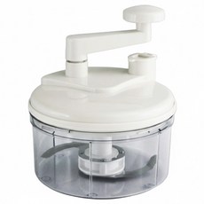 SHIMOMURA 下村 AJIWAI 趣味食房切碎旋轉蔬果調理器, 白色 + 透灰色, 1盒