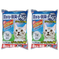 IRIS OHYAMA 愛麗思歐雅瑪 抗菌貓砂, 9L, 2包