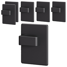 小麥購物 免打孔冰箱側邊磁吸強力掛鉤 L1470, 黑色, 6個