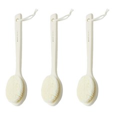 aisen 木柄沐浴澡刷, 白色, 1個裝, 3個