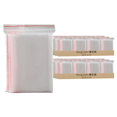 BangJiaShi 幫家適 透明夾鏈袋, 小, 12入, 2組