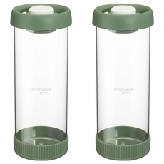 Corelle Brands 康寧餐具 Snapware 按壓真空玻璃儲物罐, 1520ml, 2個