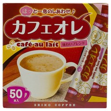 SEIKO COFFEE 經典沖泡飲品 咖啡歐蕾風味, 12g, 50個裝, 1組