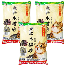 IRIS OHYAMA 愛麗思歐雅瑪 松木貓砂, 5L, 3袋, 木炭