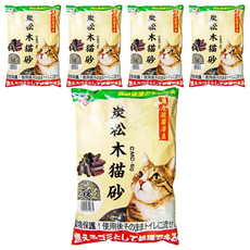 IRIS OHYAMA 愛麗思歐雅瑪 松木貓砂, 5L, 5袋, 木炭