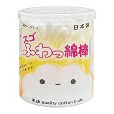 SANYO 山洋 日本原裝進口 特殊超柔雙頭棉花棒, 110支, 1罐