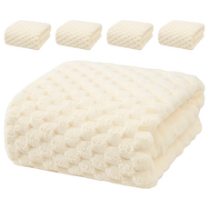 超級工廠浴巾 430g 175 x 90cm 米白色, 5條