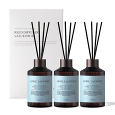 에이센트 퍼퓸드 디퓨저, 에이프릴런더리, 200ml, 3개