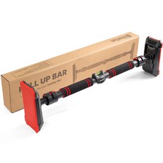 BLUESUn 室內用引體向上運動壁掛式單槓拉力桿, 黑色