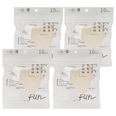 Only One Mask 一心一罩 3D親子款 幼幼(9.5 x 9.5cm), 經典香草, 10片, 4包