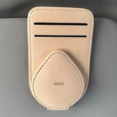 어반카 마그네틱 가죽 선바이저 클립, 베이지, 1개