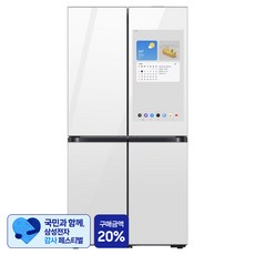 [삼성 감사 페스티벌] 삼성전자 Bespoke AI 패밀리허브 864L 4도어 냉장고 방문설치, RM90H91B1W