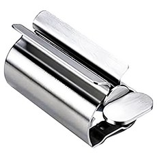 Osun 歐桑生活 可立式多功能不銹鋼金屬擠管擠牙膏器 加大款 CE483, 1個, 銀色