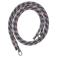 ekax 金屬釦可調節背帶 8mm, 織紋深藍, 1條
