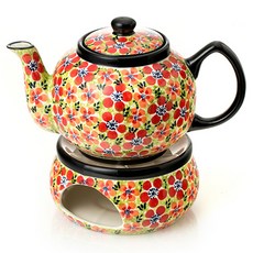 PAWIE Silesian Poline 茶壺 + 保溫套組, 1L, 混合顏色