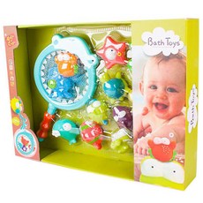 Petit Bebe 孩童撈魚洗澡玩具組, 混色