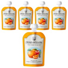 FRAIS BELLON 孩童水果泥, 濟州橘子口味, 100g, 5包