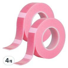 알로데 컬러 나노 매직 양면테이프 5cm x 3m, TYPE13 핑크, 4개