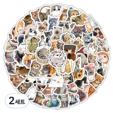 Daily Joy 可愛動物日記手帳裝飾造型貼紙100款套組, 選擇5, 2套