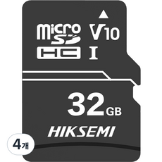 하이크세미 D1 microSD 메모리카드 HS-TF-D1, 32GB, 4개