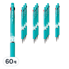 자바펜 제트3볼 볼펜 0.5mm, 민트, 60개