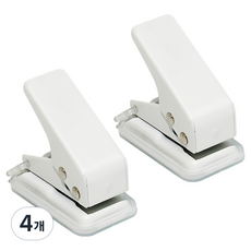 Modernat 手帳裝飾迷你打孔機, 白色, 4個