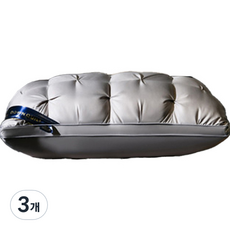 soonZAM 舒適柔軟回彈飯店式枕頭, 灰色, 3個