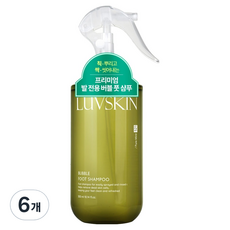루브스킨 버블 풋 샴푸 퓨어민트향, 1개입, 6개, 300ml
