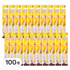 지앤마 써니비 키즈 유아 칫솔 1단계, 여아용, 1개입, 100개
