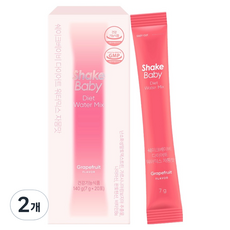 ShakeBaby 藤黃果孅萃沖泡粉隨身包 葡萄柚風味, 140g, 2個