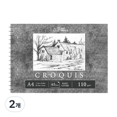 DOOSUNG PAPER Art Prince Croquis 線圈素描本 110g C03, A4, 65張, 2個