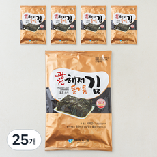 광천해저김 들기름김 전장, 23g, 25개, 1개입