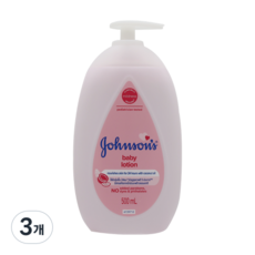 존슨즈 베이비 로션 핑크, 500ml, 3개