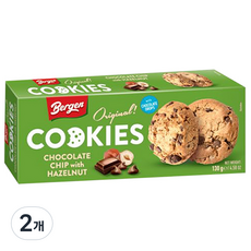버겐 오리지날 초콜렛칩 위드 헤이즐넛 쿠키, 130g, 2개