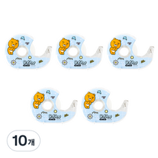 카카오프렌즈 세이치즈 투명 테이프, 10개, 라이언