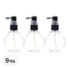 瓶都賣.com 噴霧瓶 AF40 40ml, 透明黑色髮夾, 9入