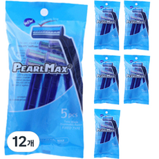 Dewitree PEARLMAX 2 一次性剃須刀藍色, 12個, 5入