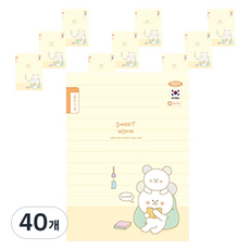 PENPIA 1000小學裝訂作文本筆記, D 黃色, 40個