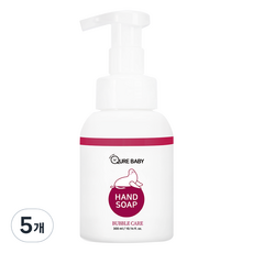 큐어베이비 핸드앤솝, 5개, 300ml