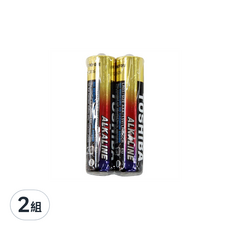 TOSHIBA 東芝 東芝 鹼性電池 4號, 2顆, 2組