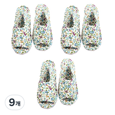 abm 絎縫室內拖鞋, 藍色花朵