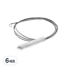 유슬립 양압기 호스세척 브러쉬 19mm + 마스크솔, 6세트