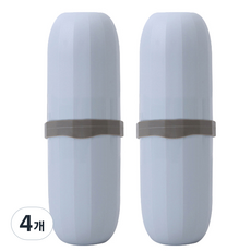 Block Mart攜帶式2人用牙刷牙膏盒, 藍色, 4個