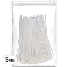 엔더 플렉시블 케이블 타이, 5세트, 화이트